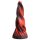 Hell Kiss: dildo din silicon răsucit - 19cm (roșu)