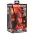 Creature Cocks Hell Kiss - dildo din silicon răsucit - 19 cm (roșu)