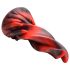 Hell Kiss: dildo din silicon răsucit - 19cm (roșu)