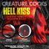 Hell Kiss: dildo din silicon răsucit - 19cm (roșu)