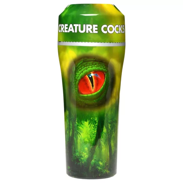 Creature Cocks Raptor - vulvă artificială de reptilă în husă (negru-verde)