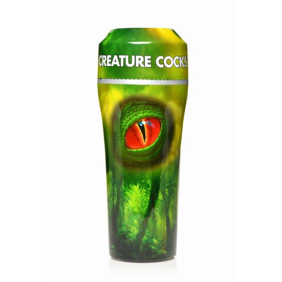 Creature Cocks Raptor - vagina artificială de sopârlă în toc (negru-verde)