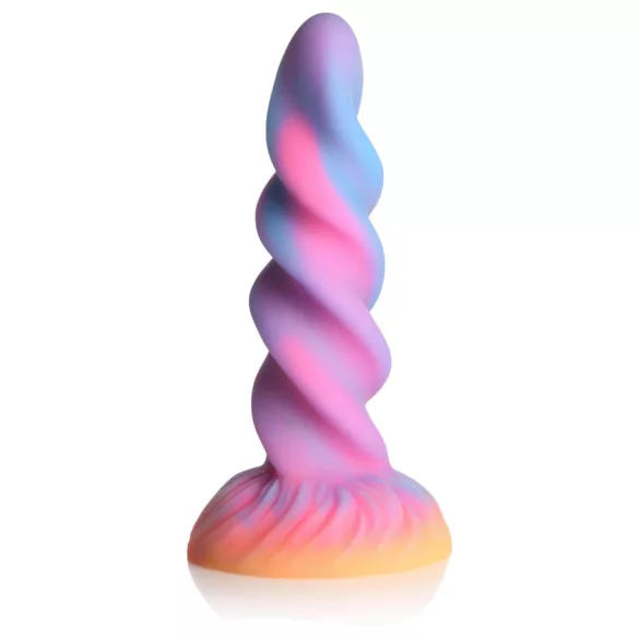 Creature Cocks Moon Rider - dildo unicorn strălucitor - mov-roz