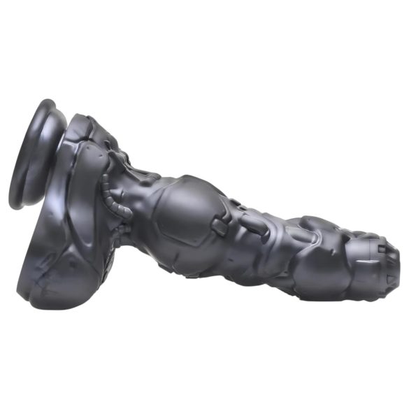 XR Brands Cyborg cock - vibrator thrusting robot cu telecomandă - argintiu