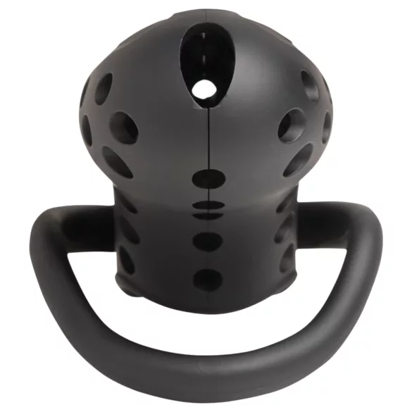 Master Series Lock Down - cușcă pentru penis ventilată (neagră)