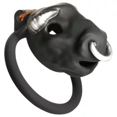 Master Series Bull - cuşcă peniană cu cap de taur (negru)