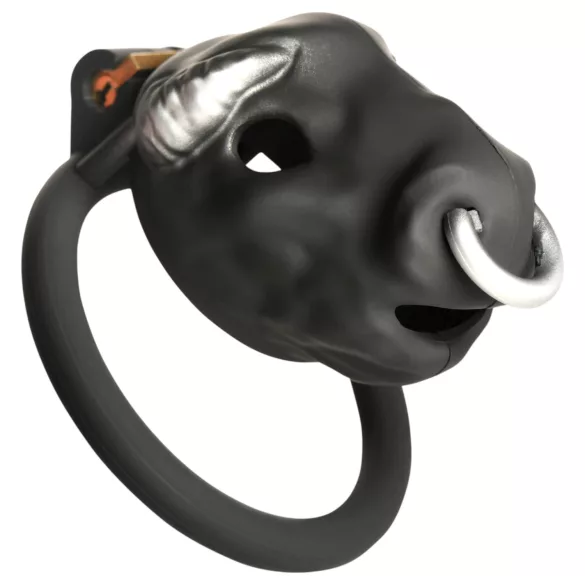 Master Series Bull - cuşcă peniană cu cap de taur (negru)