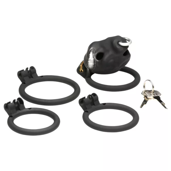 Master Series Bull - cuşcă peniană cu cap de taur (negru)