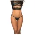 Mapalé - tanga micro lucios - negru - M/L