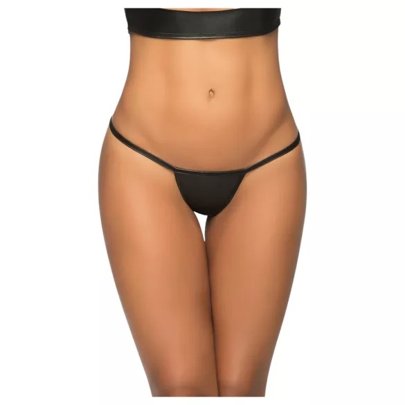 Mapalé - tanga micro lucios - negru - M/L