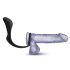 Aventuri Anale Platinum - dildo anal cu inel penian (negru)