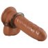 Cuplu de putere - inel gri pentru penis și scrot