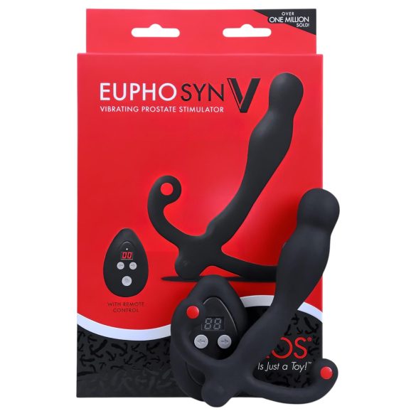 Aneros Eupho Syn V - vibrator prostată cu telecomandă - negru