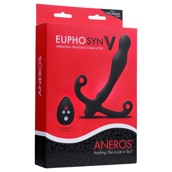 Aneros Eupho Syn V - vibrator prostată cu telecomandă - negru