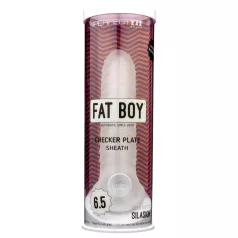 Fat Boy Checker Box - mânecă pentru penis - 17cm - alb