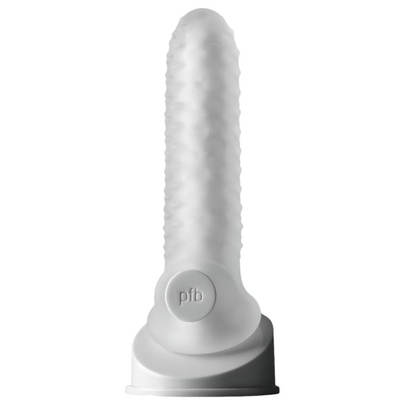 Fat Boy Checker Box - mânecă pentru penis - 17cm - alb