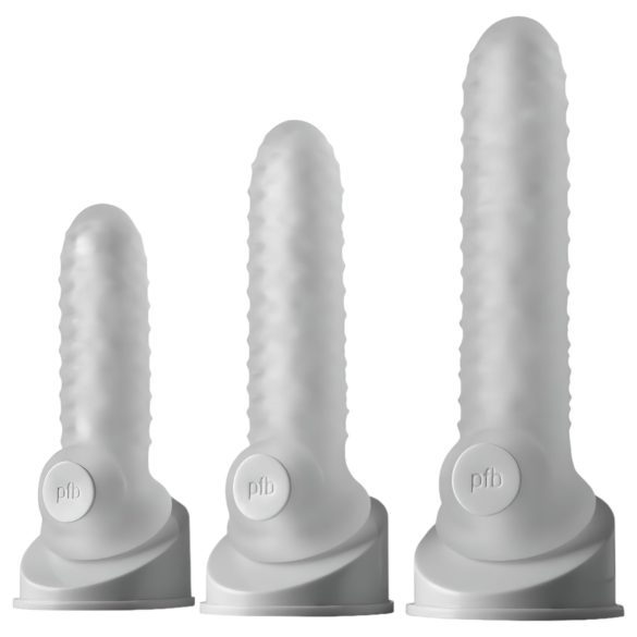 Fat Boy Checker Box - mânecă pentru penis - 17cm - alb