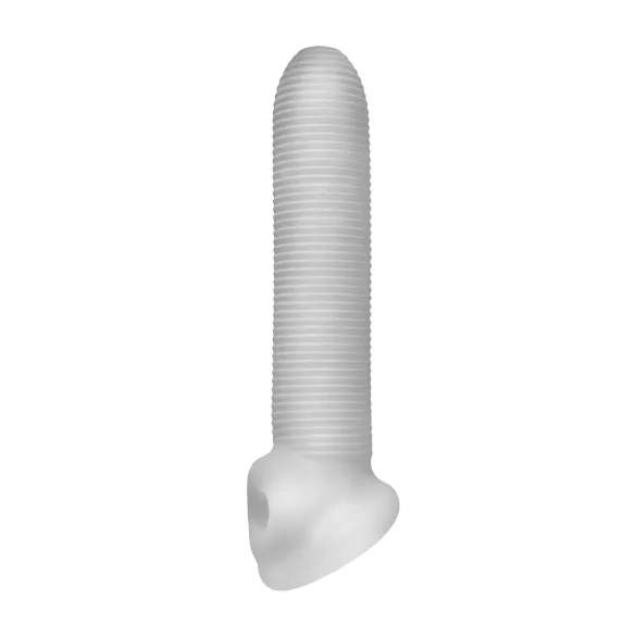 Perfect Fit - Fat Boy Micro Ribbed - mânecă peniană (19 cm, alb)