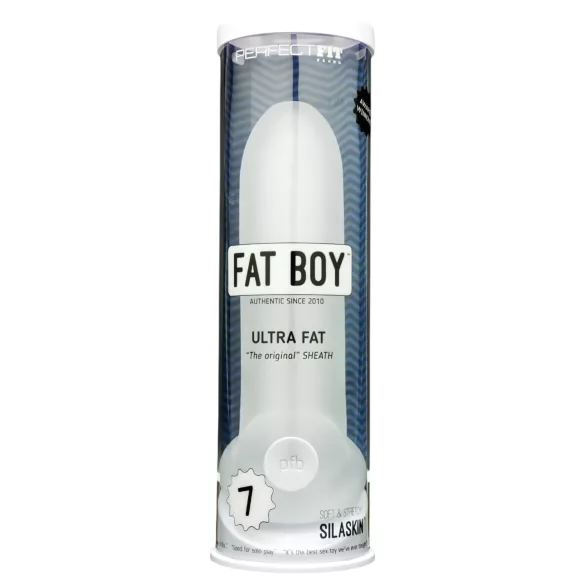 Perfect Fit - Fat Boy Original Ultra Fat - mânecă peniană (19 cm, alb)