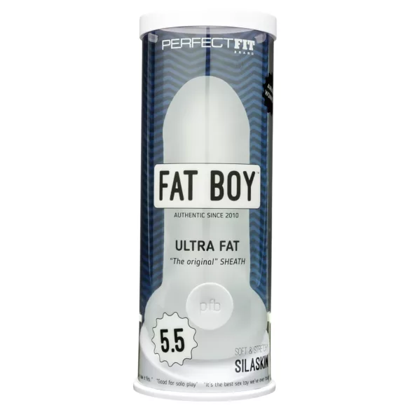 Perfect Fit - Fat Boy Original Ultra Fat - învelitoare pentru penis (15 cm, alb)