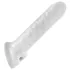 Perfect Fit - Fat Boy Thin - înveliș pentru penis (17 cm, alb)