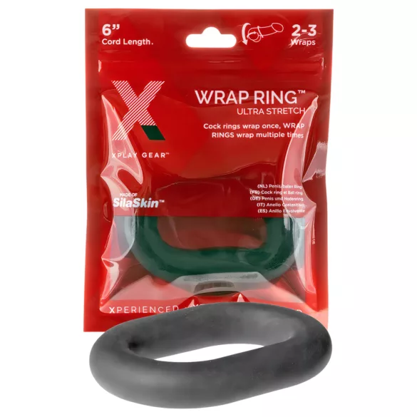 Perfect Fit - inel pentru penis gros - silicon negru 15cm