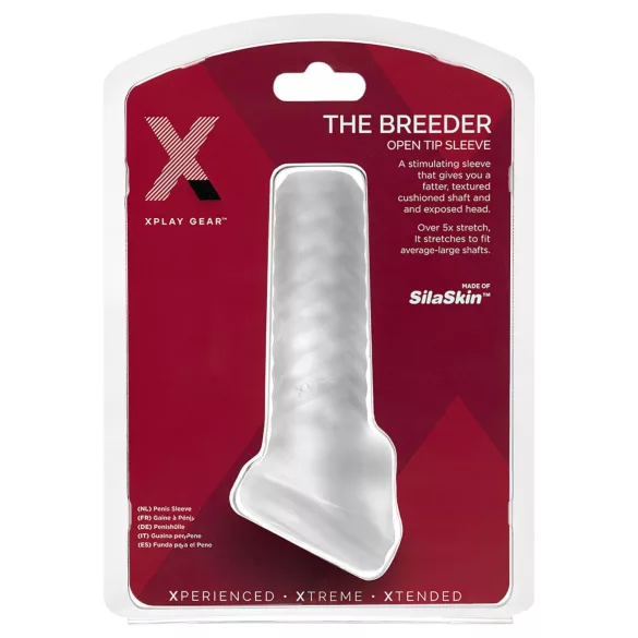 Perfect Fit Breeder - mânecă penis deschisă - alb