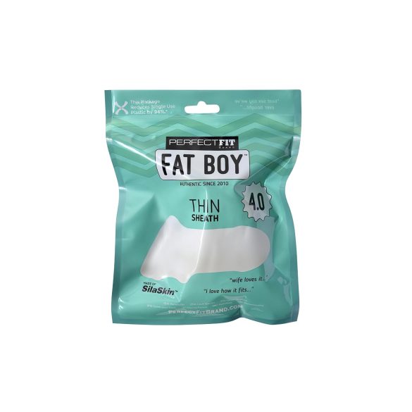 Fat Boy Thin - mânecă pentru penis - subțire - alb 10cm