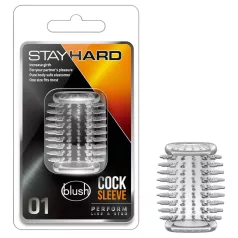 Stay Hard - inel pentru penis cu țepi - transparent
