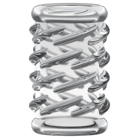 Stay Hard - inel penis texturat - transparent