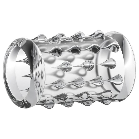 Stay Hard - inel penian cu bile - transparent