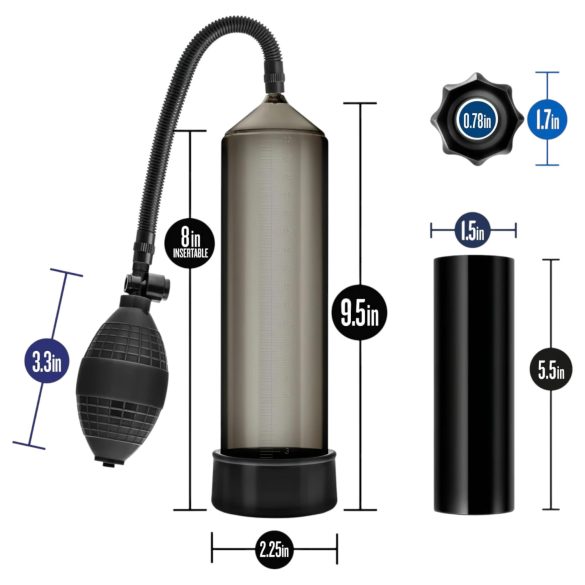 Quickie Kit - pompă pentru penis - set gros - 4 piese