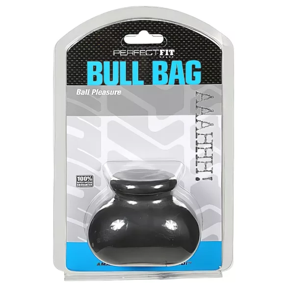 Perfect Fit Bull Bag - sac pentru testicule și întinzător (negru)