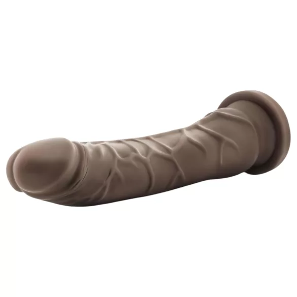 Dr. Skin 8,5 - dildo realist cu ventuză (maro, 20,5 cm)