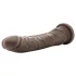 Dr. Skin 8,5 - dildo realist cu ventuză (maro, 20,5 cm)