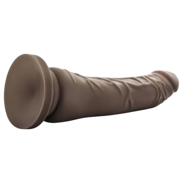 Dr. Skin - dildo realist cu ventuză - maro 20,5cm