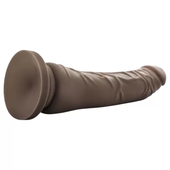 Dr. Skin 8,5 - dildo realist cu ventuză (maro, 20,5 cm)