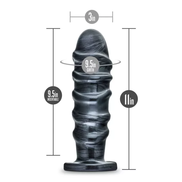 Blush Jet - dildo anal XXL (negru)