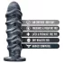 Blush Jet - dildo anal XXL (negru)