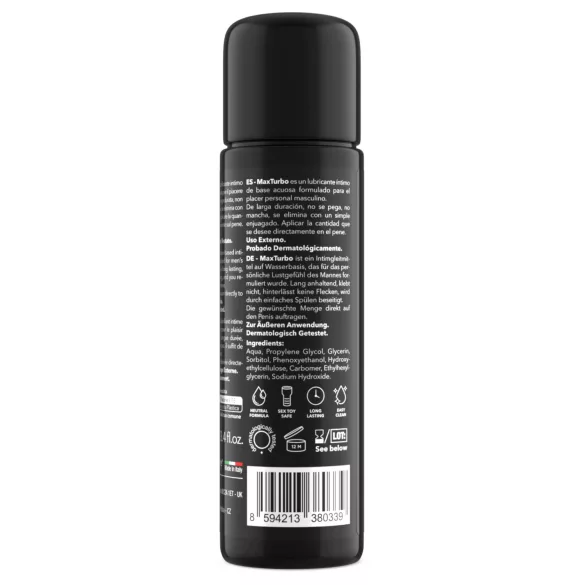 Intimateline MaxTurbo - lubrifiant pe bază de apă pentru bărbați (100 ml)