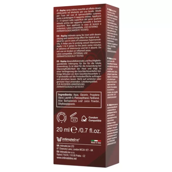 Intimateline Replay - spray întârziere pentru bărbați (20 ml)