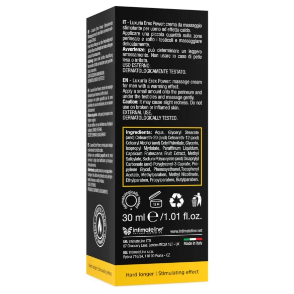 Intimateline Luxuria Erex Power - cremă intimă stimulatoare (30 ml)