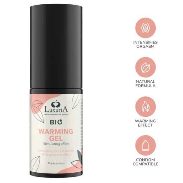 Intimateline Luxuria BIO - gel excitant încălzitor pentru femei (30 ml)