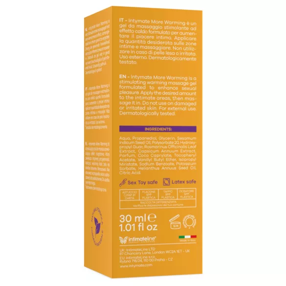 Intimateline Intymate More - gel excitant cu efect de încălzire (30 ml)