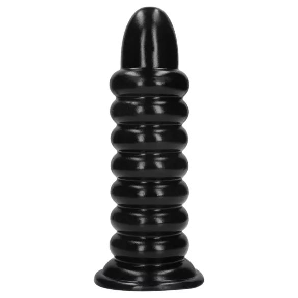 Aoleu! Spiral Force - dop anal răsucit (negru) - 23,5 cm