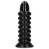 Aoleu! Spiral Force - dop anal răsucit (negru) - 23,5 cm