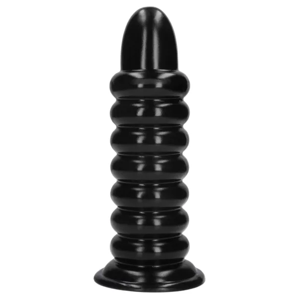 Aoleu! Spiral Force - dop anal răsucit (negru) - 23,5 cm
