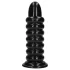 Aoleu! Spiral Force - dop anal răsucit (negru) - 23,5 cm