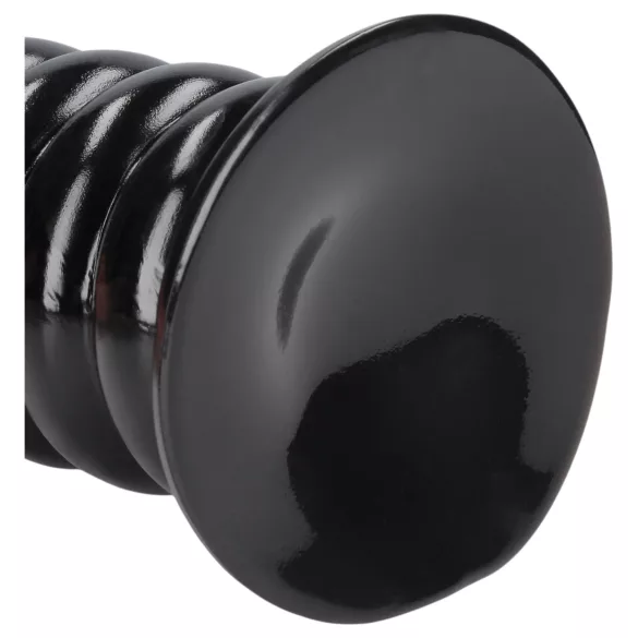 Aoleu! Spiral Force - dop anal răsucit (negru) - 23,5 cm