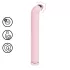 Loveline - vibrator din sticlă cu punctul G (roz)